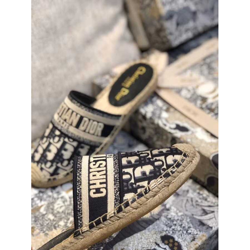 D*or espadrilles mules black