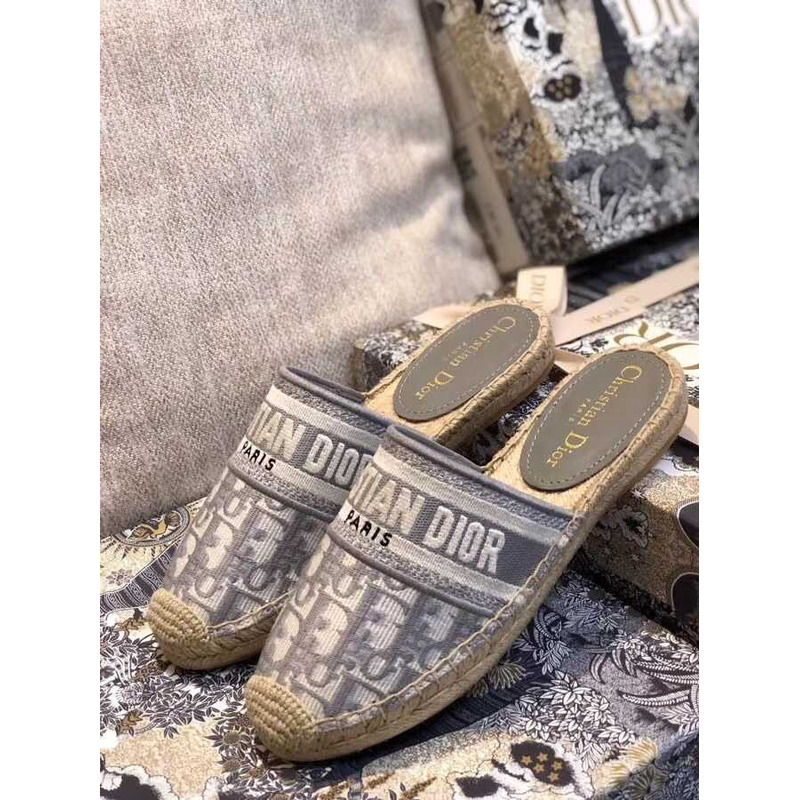 D*or espadrilles mules gray