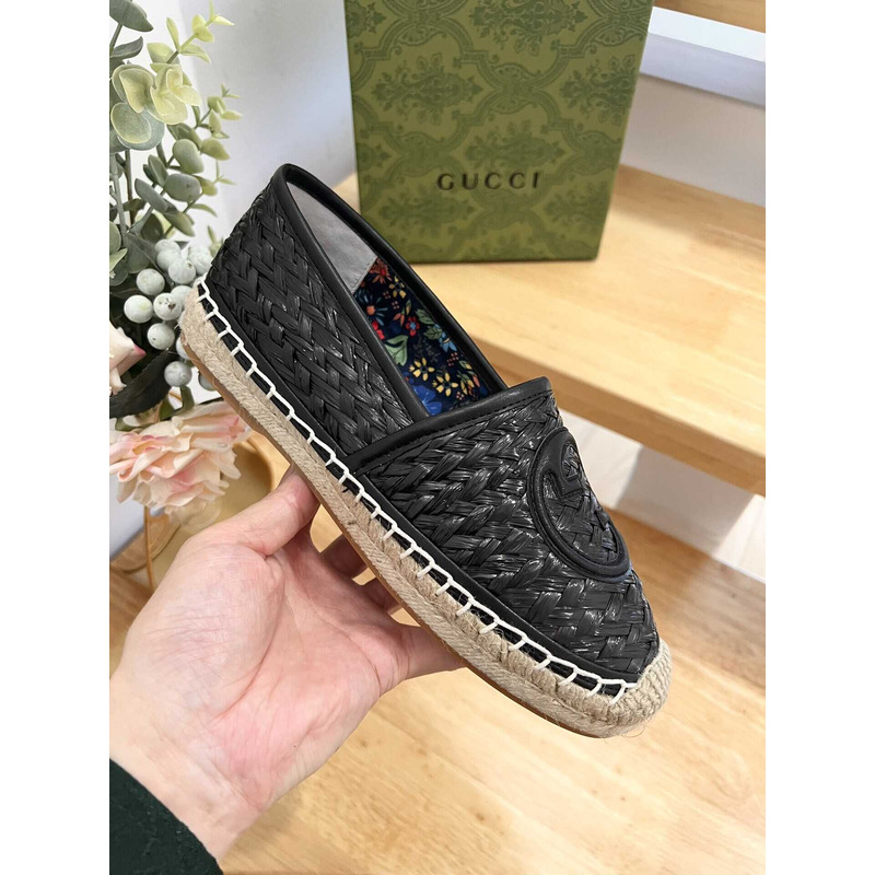 G*u*i interlocking g espadrilles black