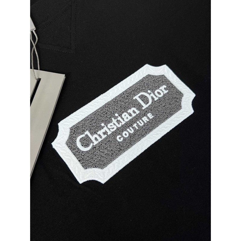 D*or logo cotton t-shirt black