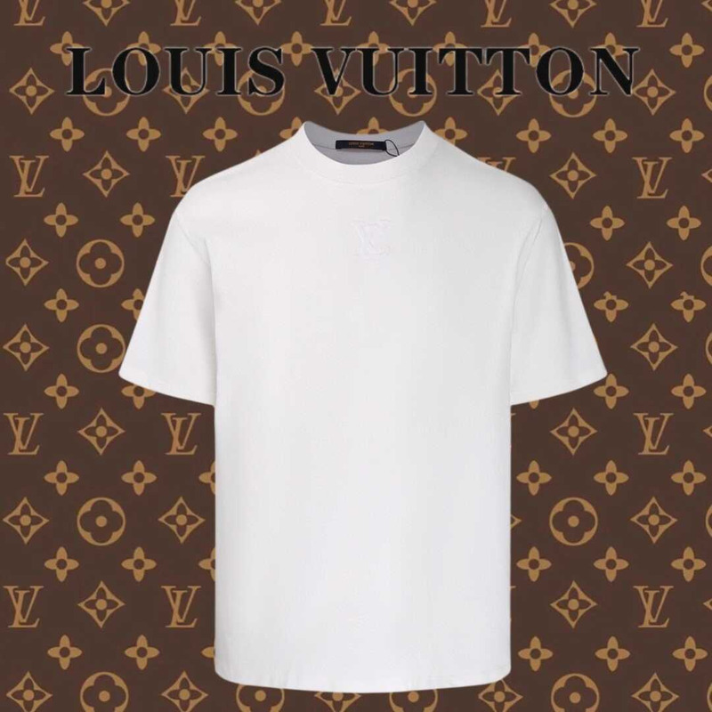 l**is V*t*n logo cotton t-shirt white