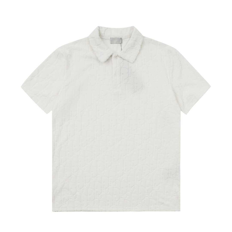 D*or cotton polo shirt white