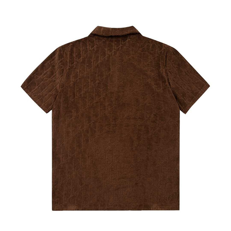 D*or cotton polo shirt brown