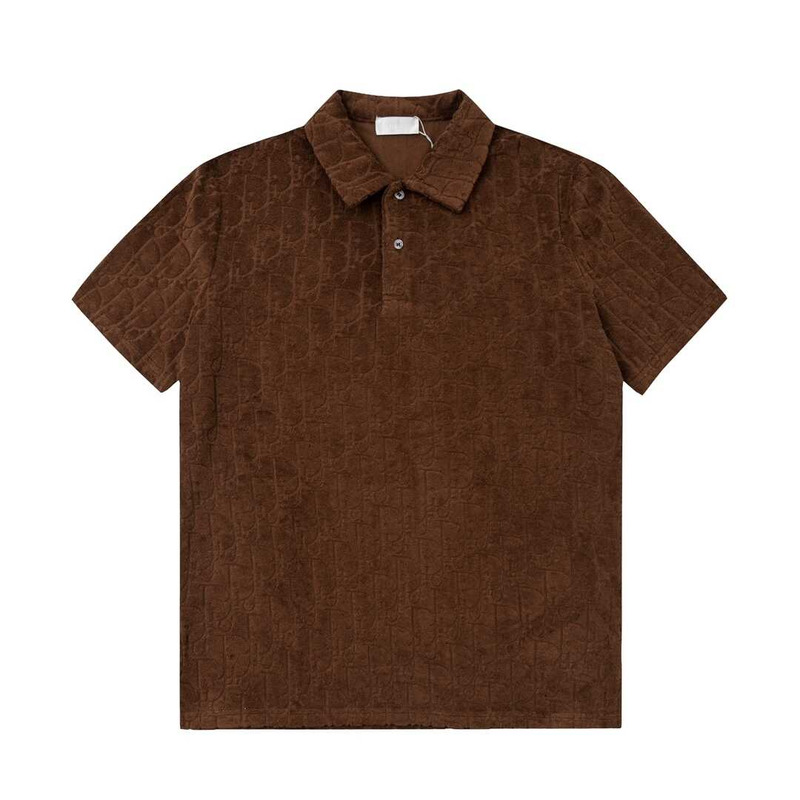 D*or cotton polo shirt brown