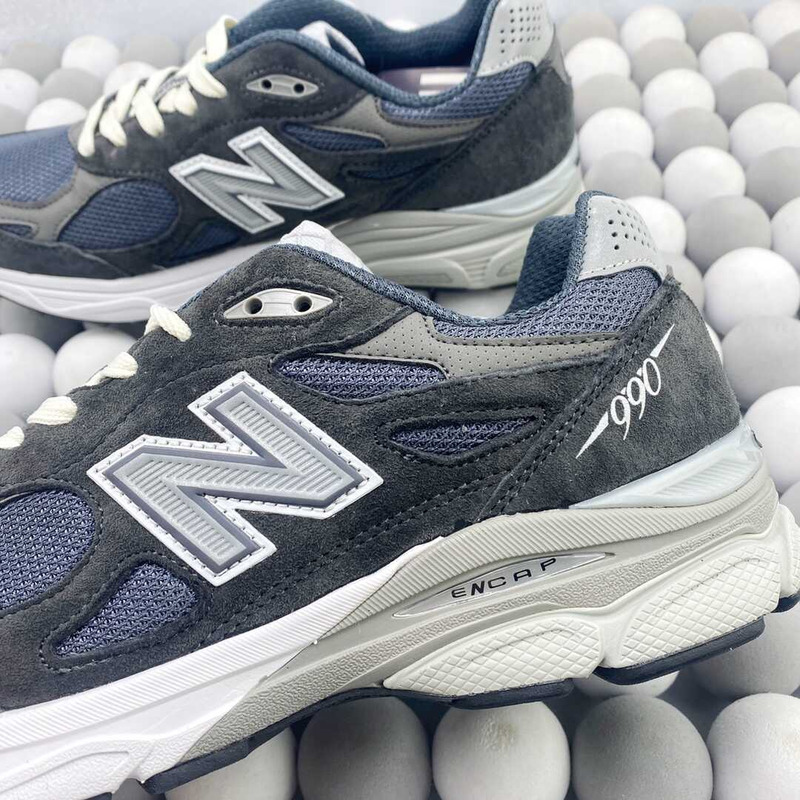 New Balance 990 Air Force In Suede/mesh Navy