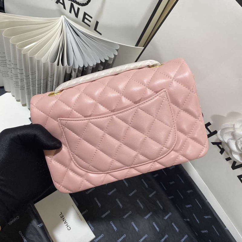 Ch*el classic flap mini shoulder bag pink