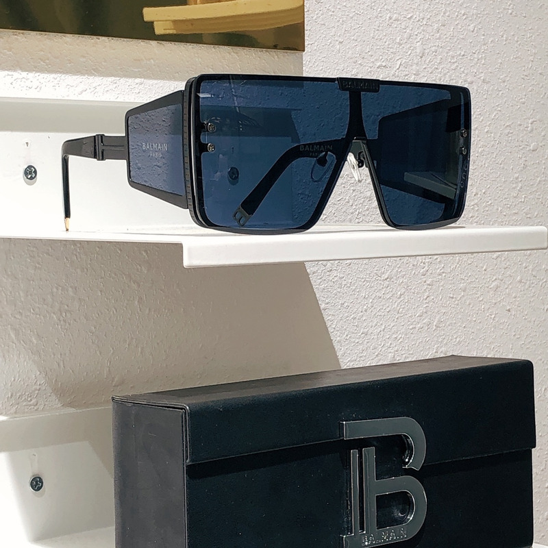 Balmain Blue Sunglasses With Logo