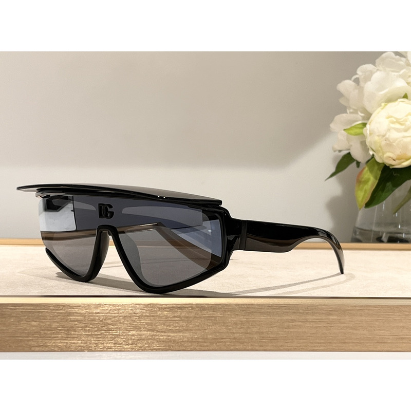 Dolce & Gabbana DG6177 46MM Rectangular Sunglasses Black