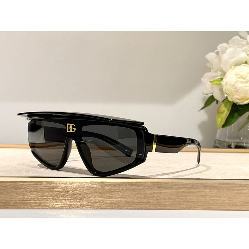 Dolce & Gabbana DG6177 46MM Rectangular Sunglasses Black