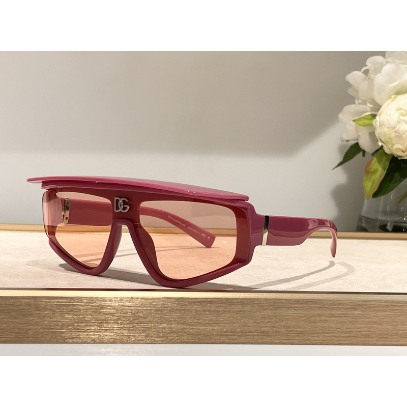 Dolce & Gabbana DG6177 46MM Rectangular Sunglasses Pink