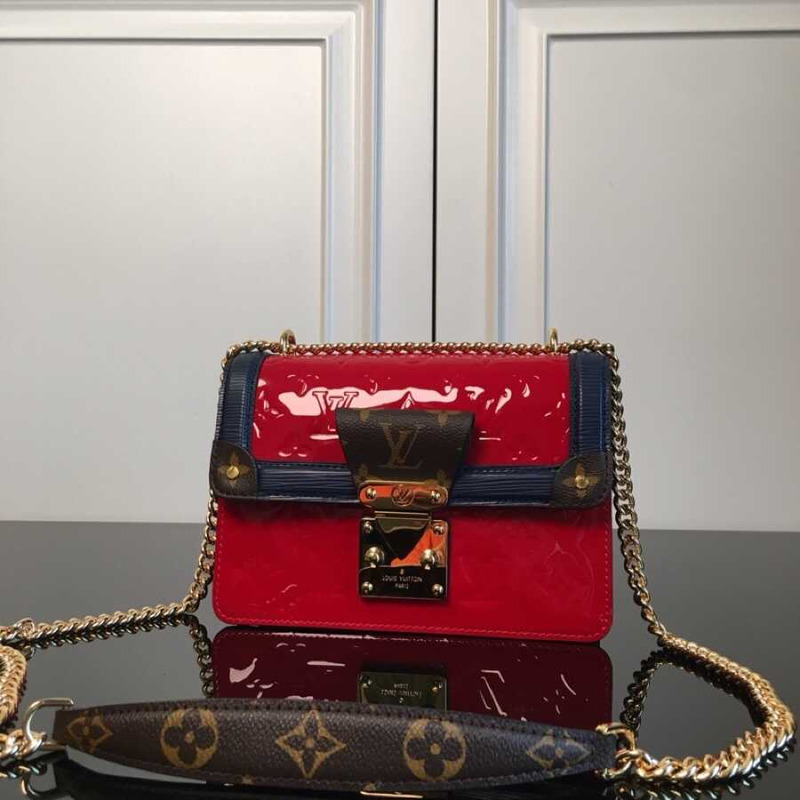 l**is V*t*n lv wynwood chain bag patent leather red