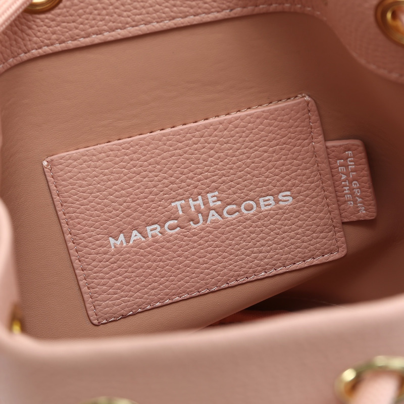 Marc Jacobs The Leather Bucket Bag Light Pink