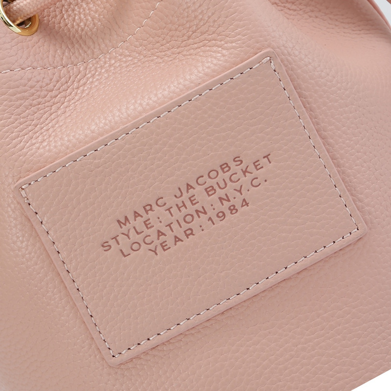 Marc Jacobs The Leather Bucket Bag Light Pink