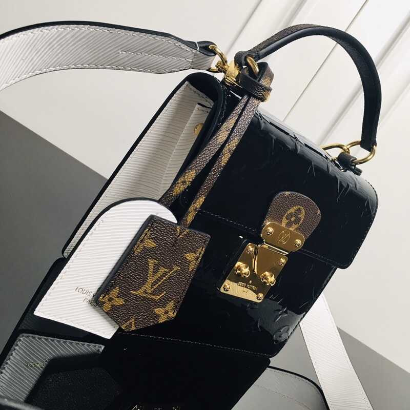 l**is V*t*n spring street bag patent leather black