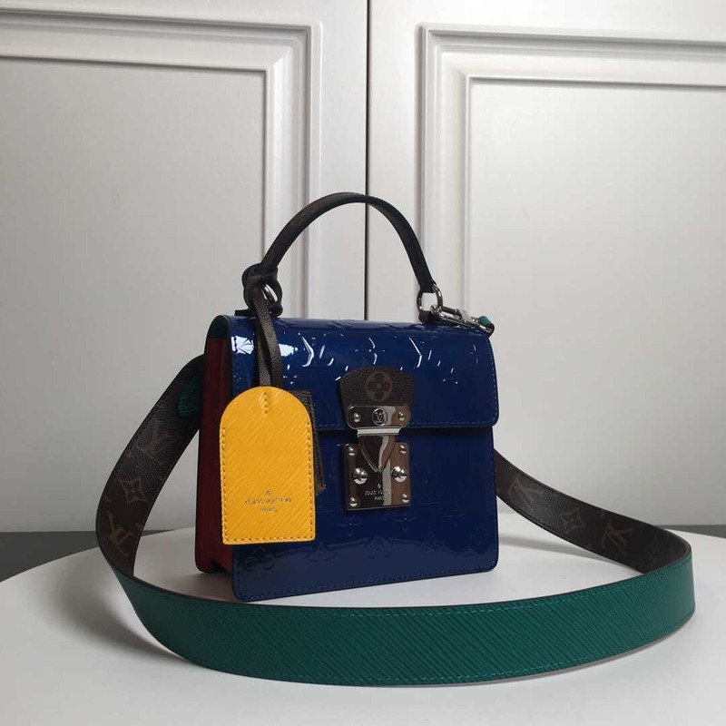 l**is V*t*n spring street bag patent leather blue