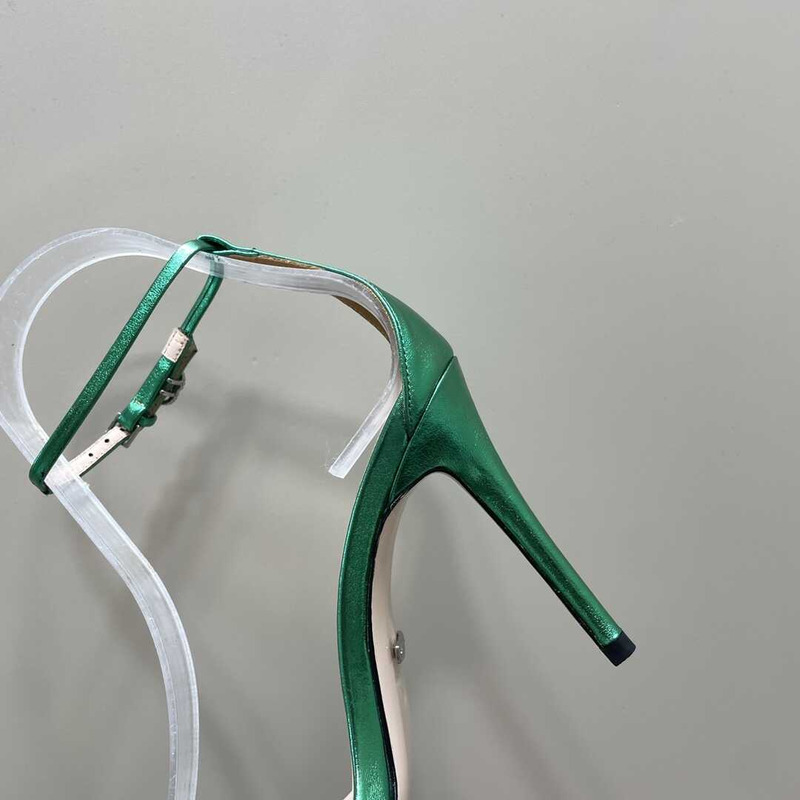 G*u*i stiletto heels green