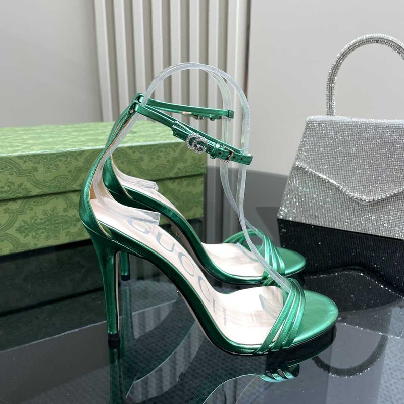 G*u*i stiletto heels green