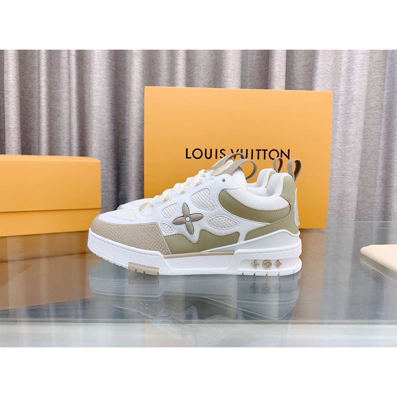 l**is V*t*n lv skate sneaker beige and white