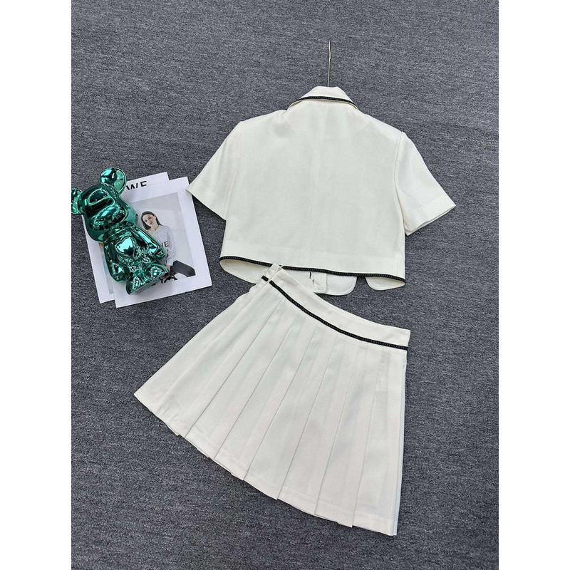 Ce**e cardigan and skirt ivory