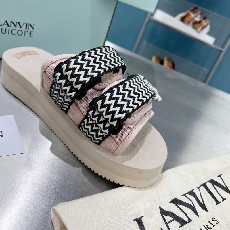 Lanvin x Suicoke Sandals Black And Pink