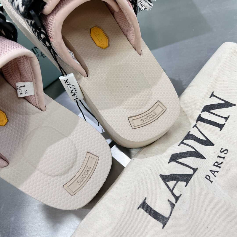 Lanvin x Suicoke Sandals Black And Pink