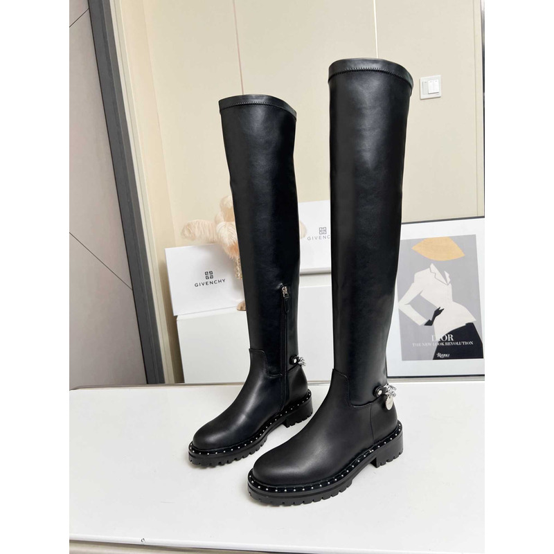 Givenchy Over The Knee Boots Black