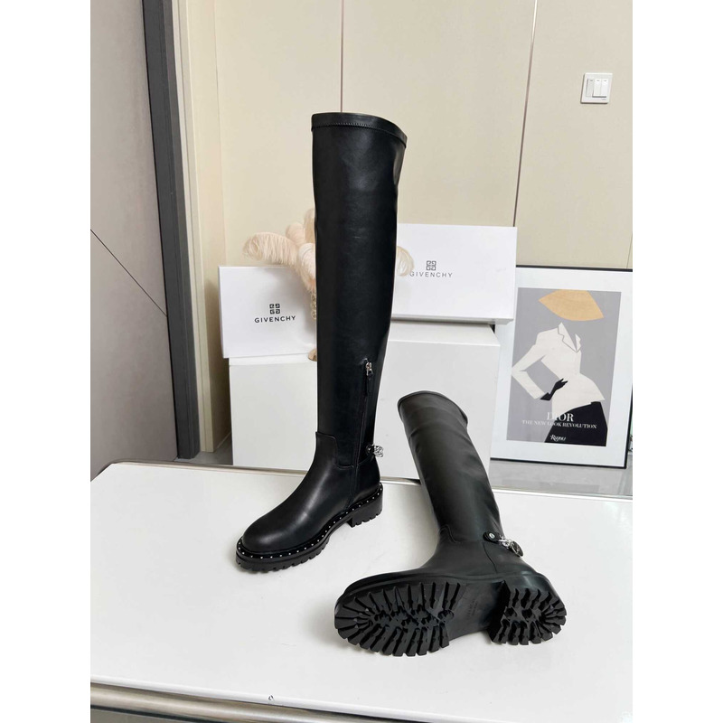 Givenchy Over The Knee Boots Black