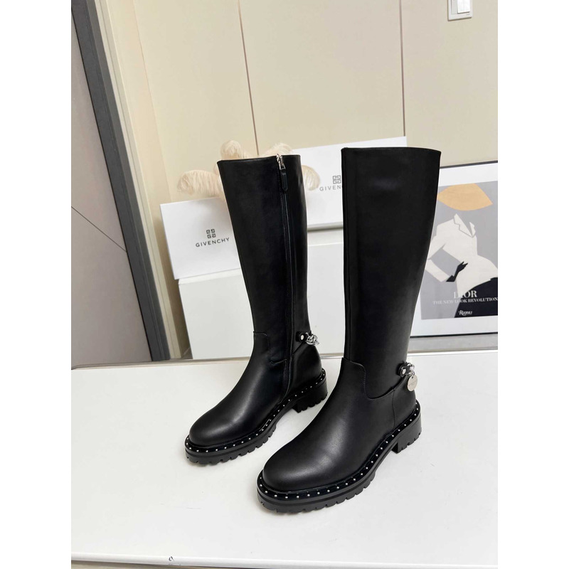 Givenchy Grip Sole Knee Boots Black