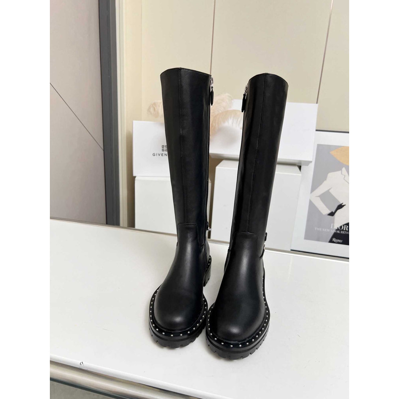 Givenchy Grip Sole Knee Boots Black