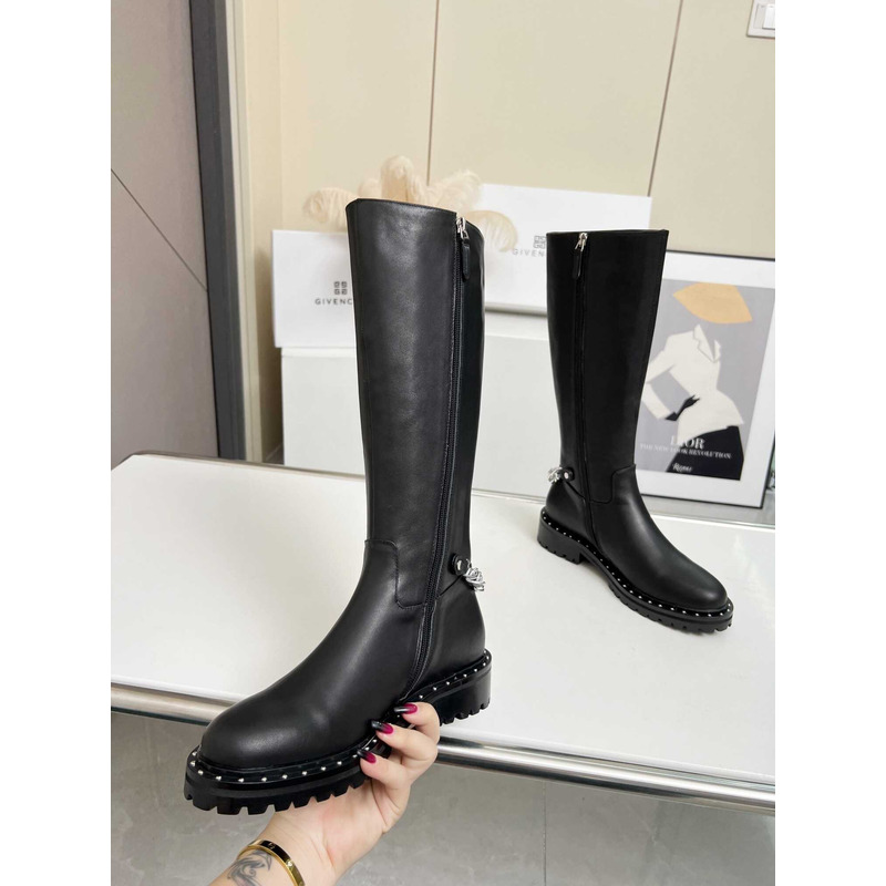 Givenchy Grip Sole Knee Boots Black