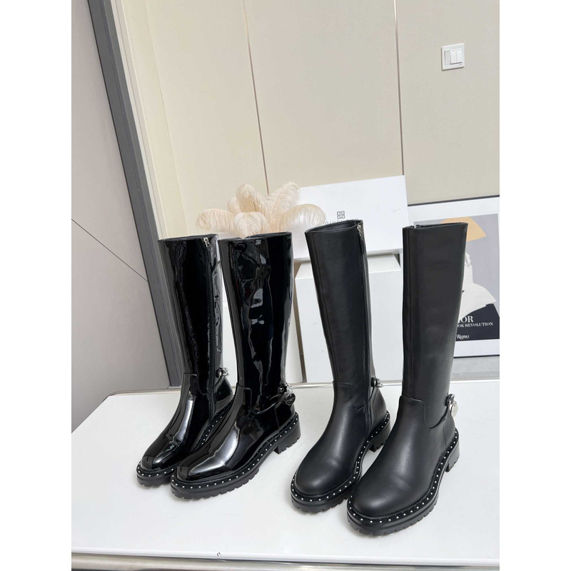 Givenchy Grip Sole Knee Boots Black