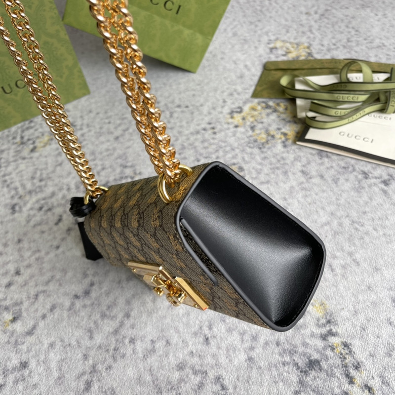 G*u*i padlock small bee shoulder bag