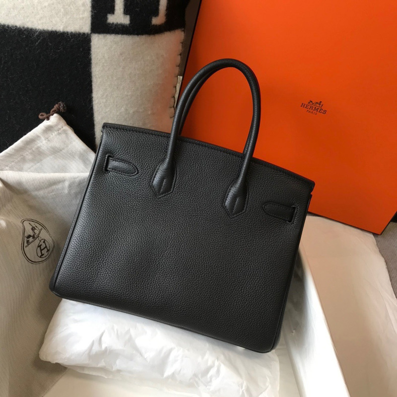 H**mes birkin 30 leather black