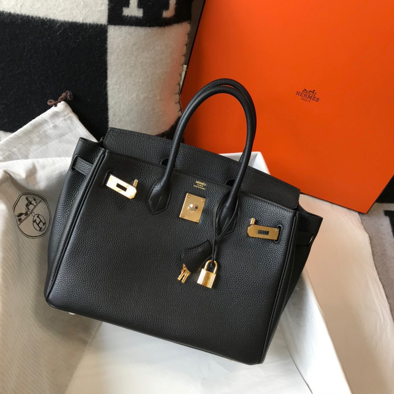 H**mes birkin 30 leather black