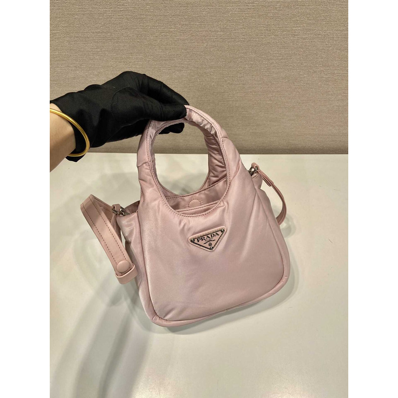 Pra*a soft medium tote nappa leather light pink