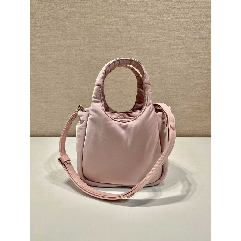 Pra*a soft medium tote nappa leather light pink