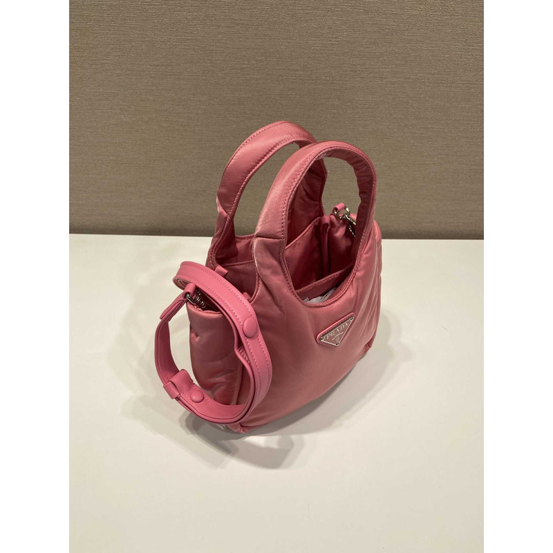 Pra*a soft medium tote nappa leather pink