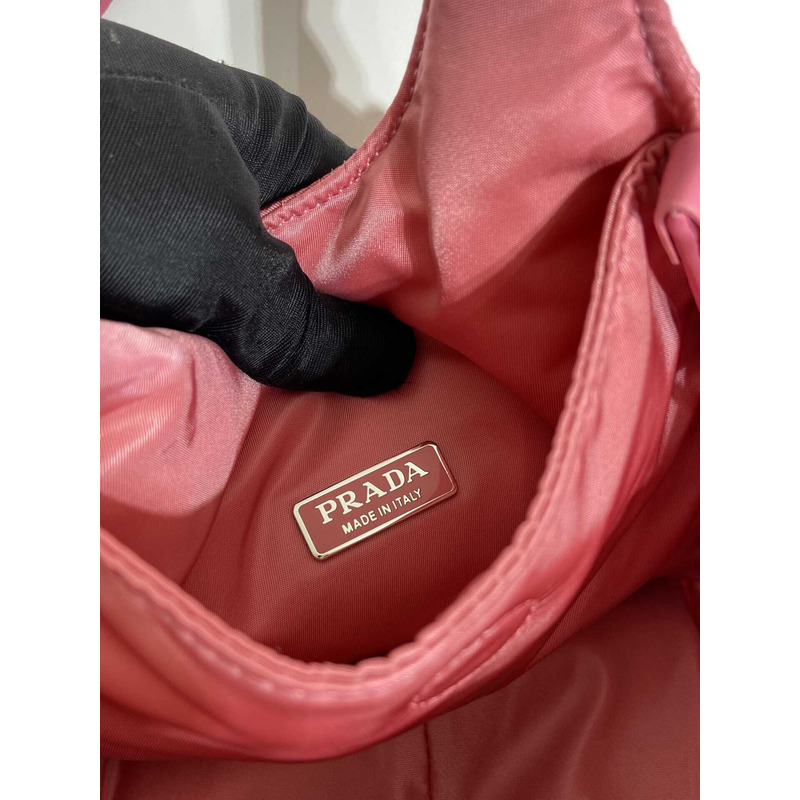 Pra*a soft medium tote nappa leather pink