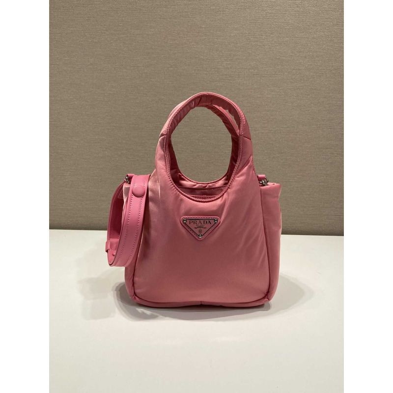 Pra*a soft medium tote nappa leather pink