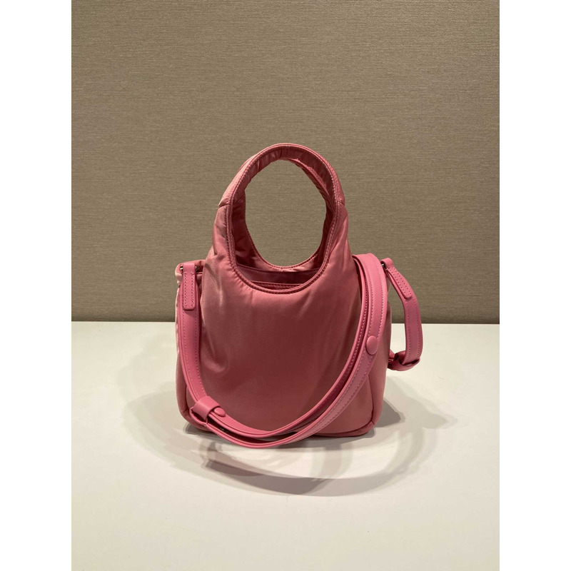 Pra*a soft medium tote nappa leather pink