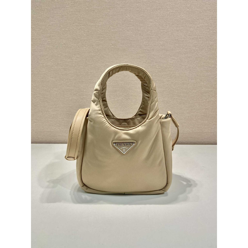 Pra*a soft medium tote nappa leather beige