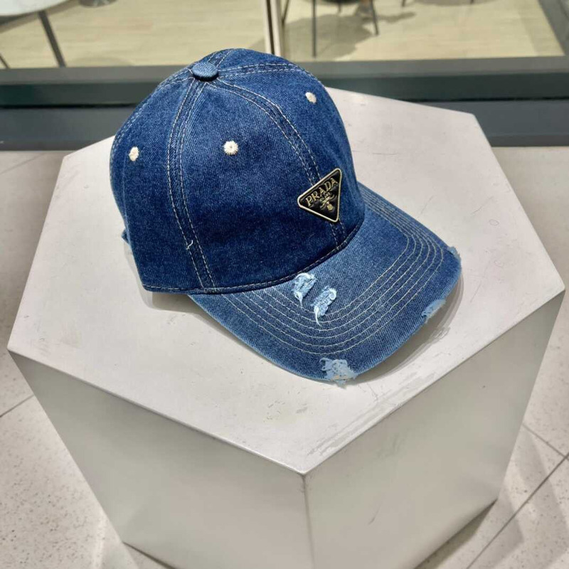 Pra*a denim baseball cap drak blue