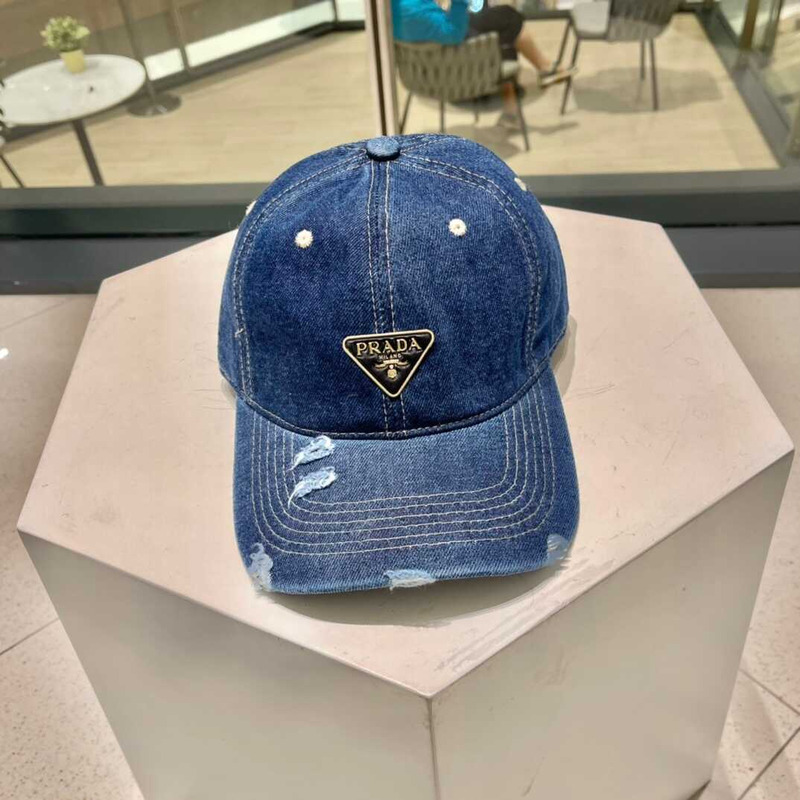 Pra*a denim baseball cap drak blue