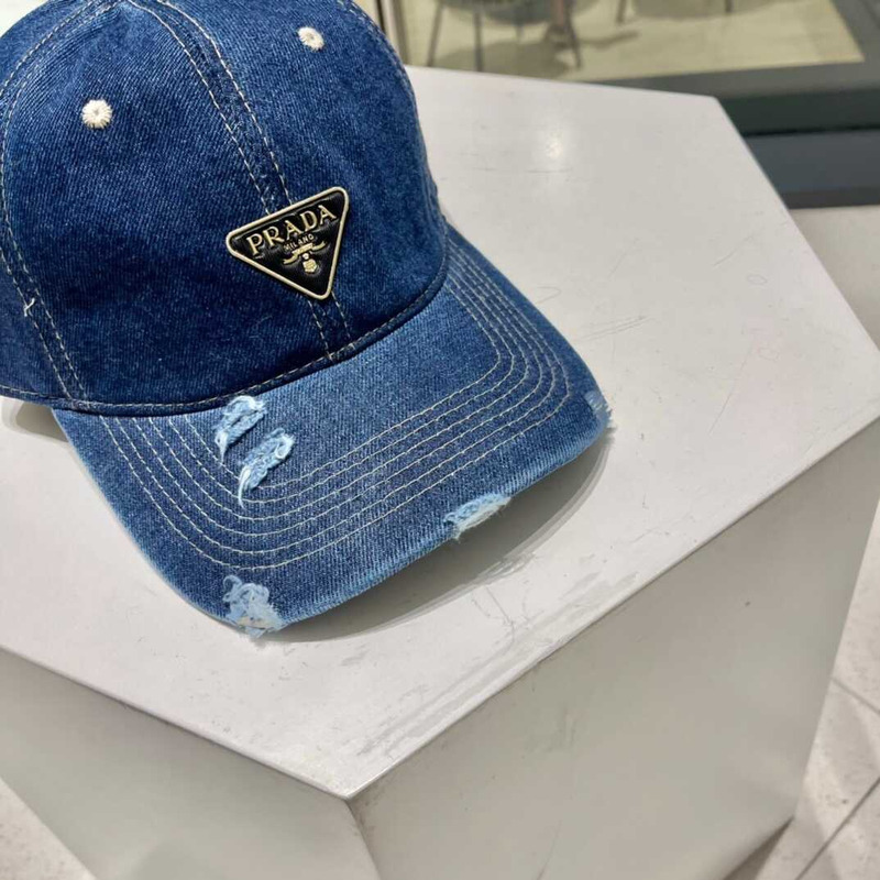 Pra*a denim baseball cap drak blue