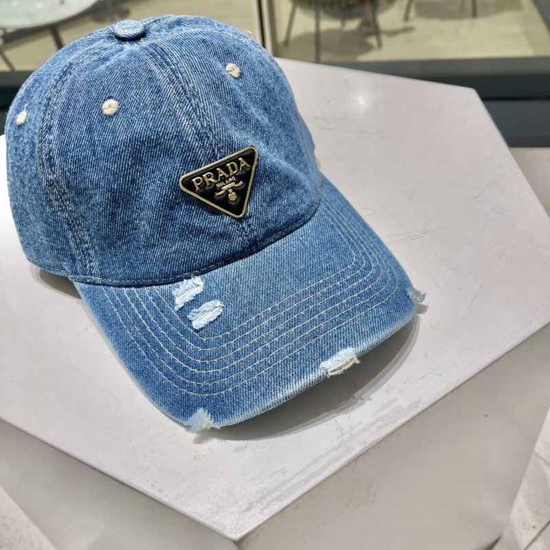 Pra*a denim baseball cap light blue