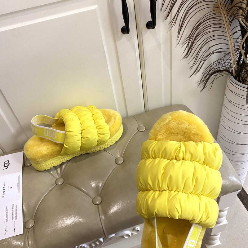 UGG Scrunchita Slides Yellow