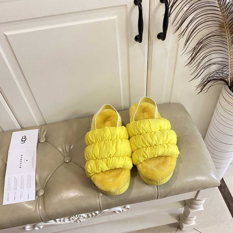 UGG Scrunchita Slides Yellow