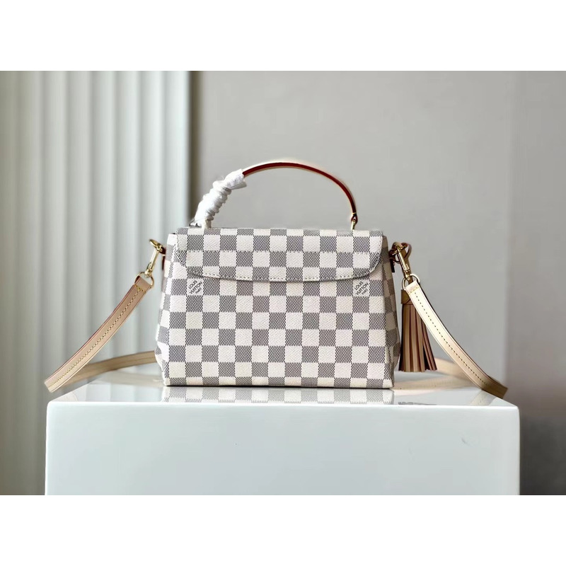 l**is V*t*n croisette shoulder bag damier azur