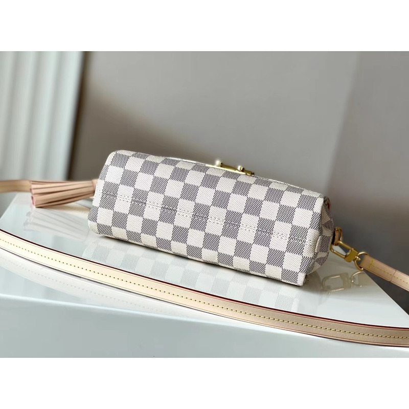 l**is V*t*n croisette shoulder bag damier azur