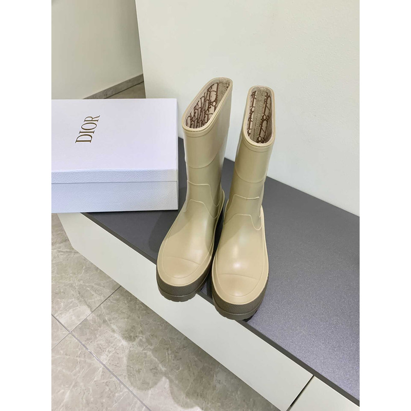 D*or union limited rain boots  beige and army green